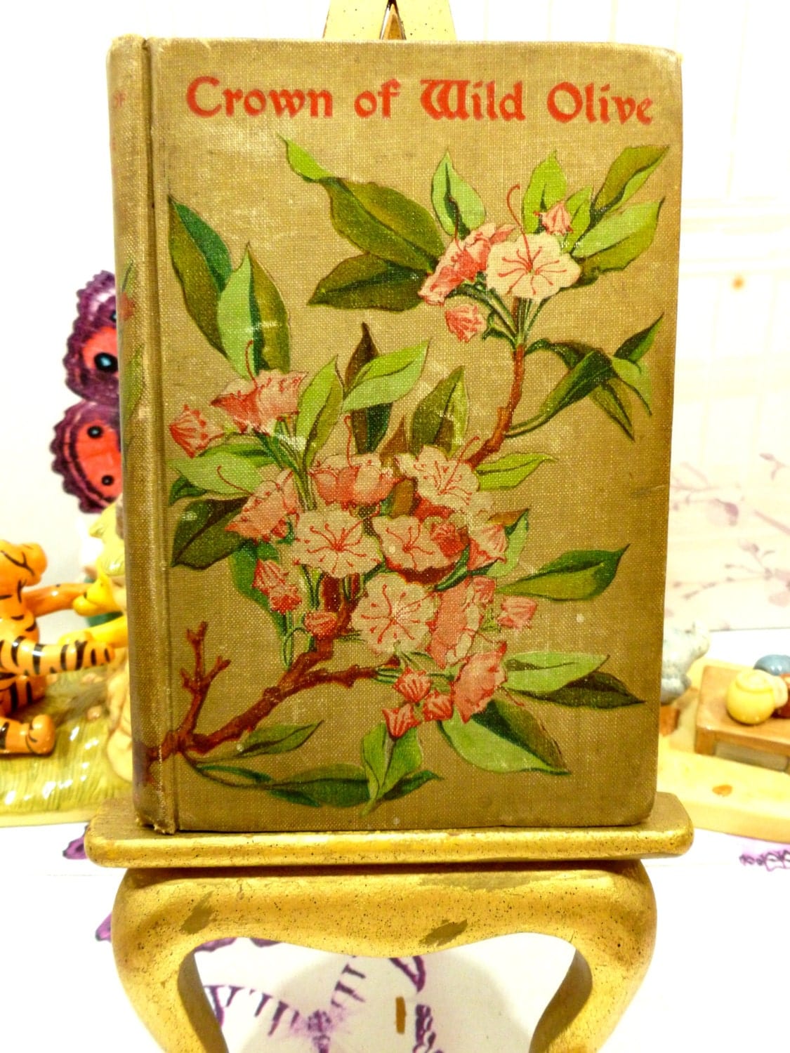 Beautifully Bound Antique Hardback Book Crown of Wild Olives John Ruskin First Edition Collectable