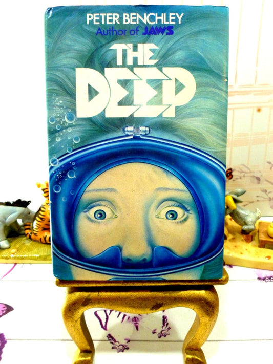 Vintage Hardback Book The Deep by Jaws Author Peter Benchley 1970s 1st Ed First Printing Hardback