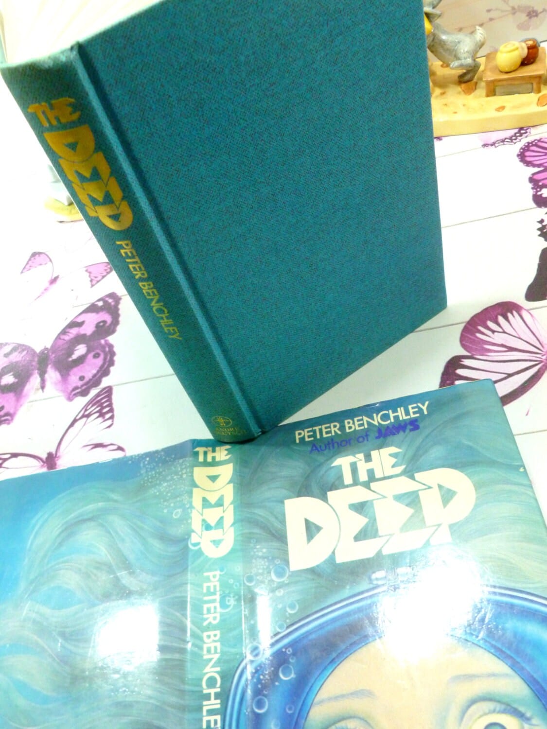 Vintage Hardback Book The Deep by Jaws Author Peter Benchley 1970s 1st Ed First Printing Hardback
