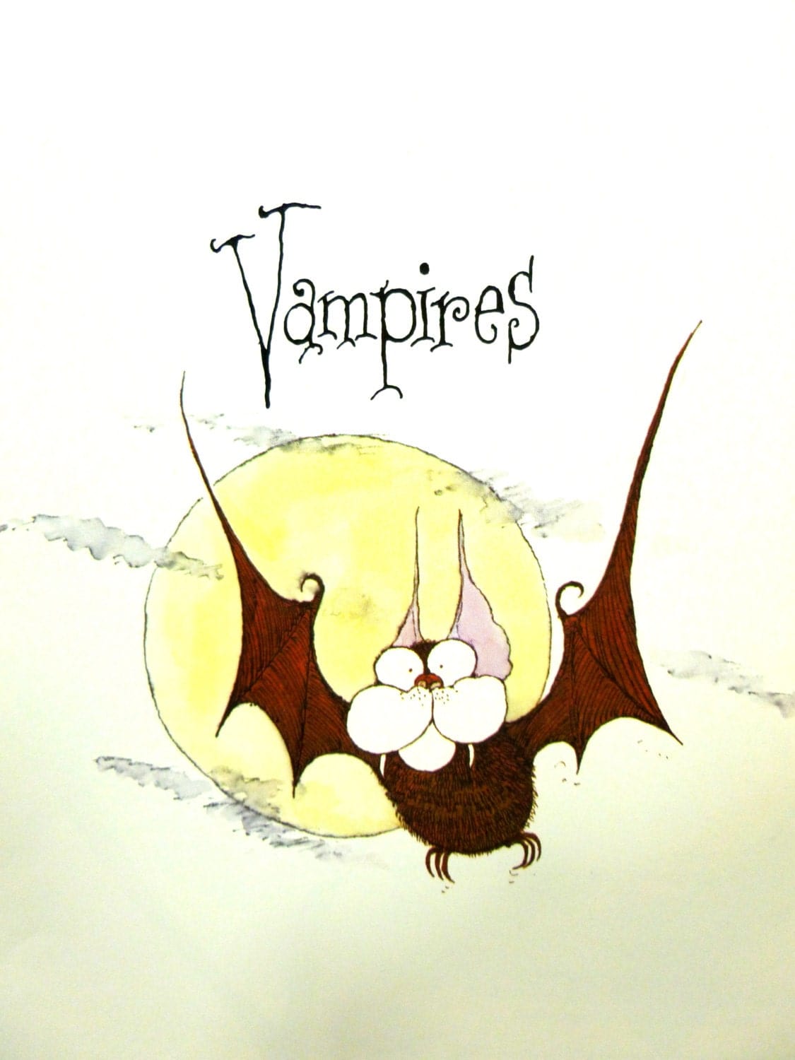 Vampires by Colin Hawkins Humorous Childrens Comic Spooky Book about Vampires and their lifestyles and history