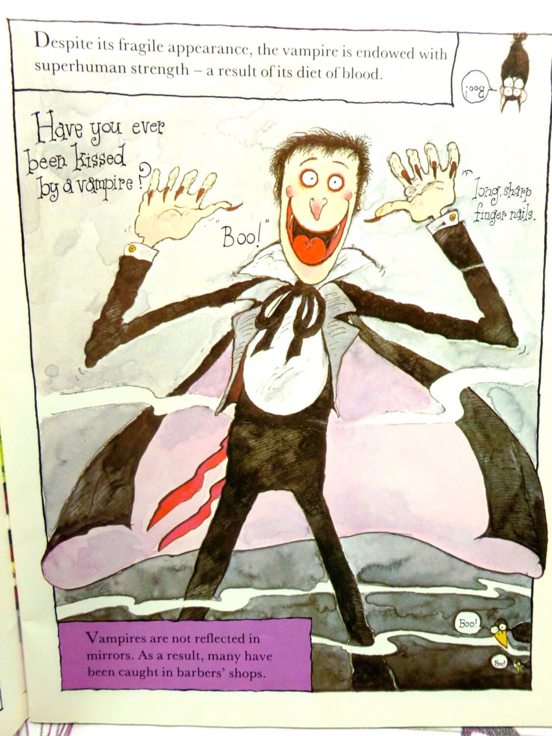 Vampires by Colin Hawkins Humorous Childrens Comic Spooky Book about Vampires and their lifestyles and history