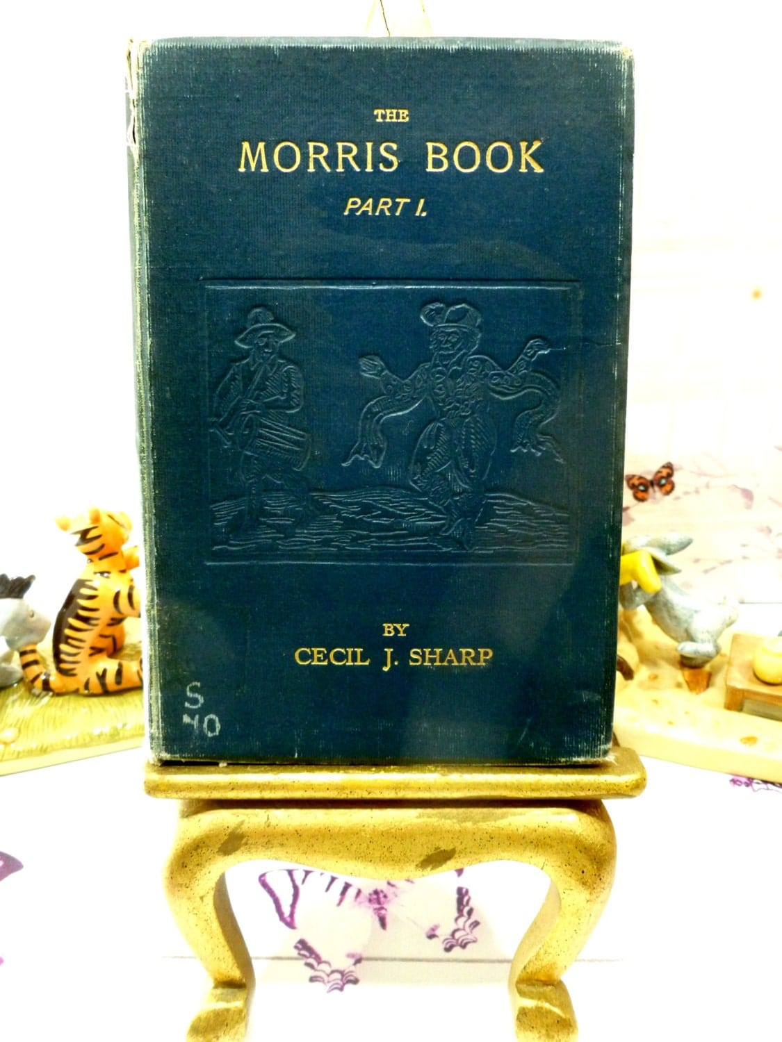 Antique Morris Dancing Book, The Morris Book by Cecil J Sharp Rare Original Edition Hardback dated 1912