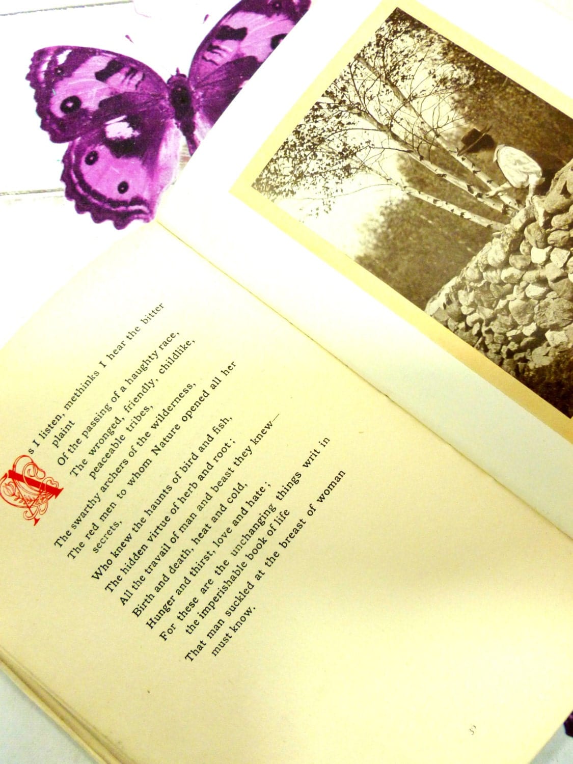 Antique Poetry Book Helen Keller Chant of the Stone Wall Scarce First Edition Hardback Suffragette Interest 1910