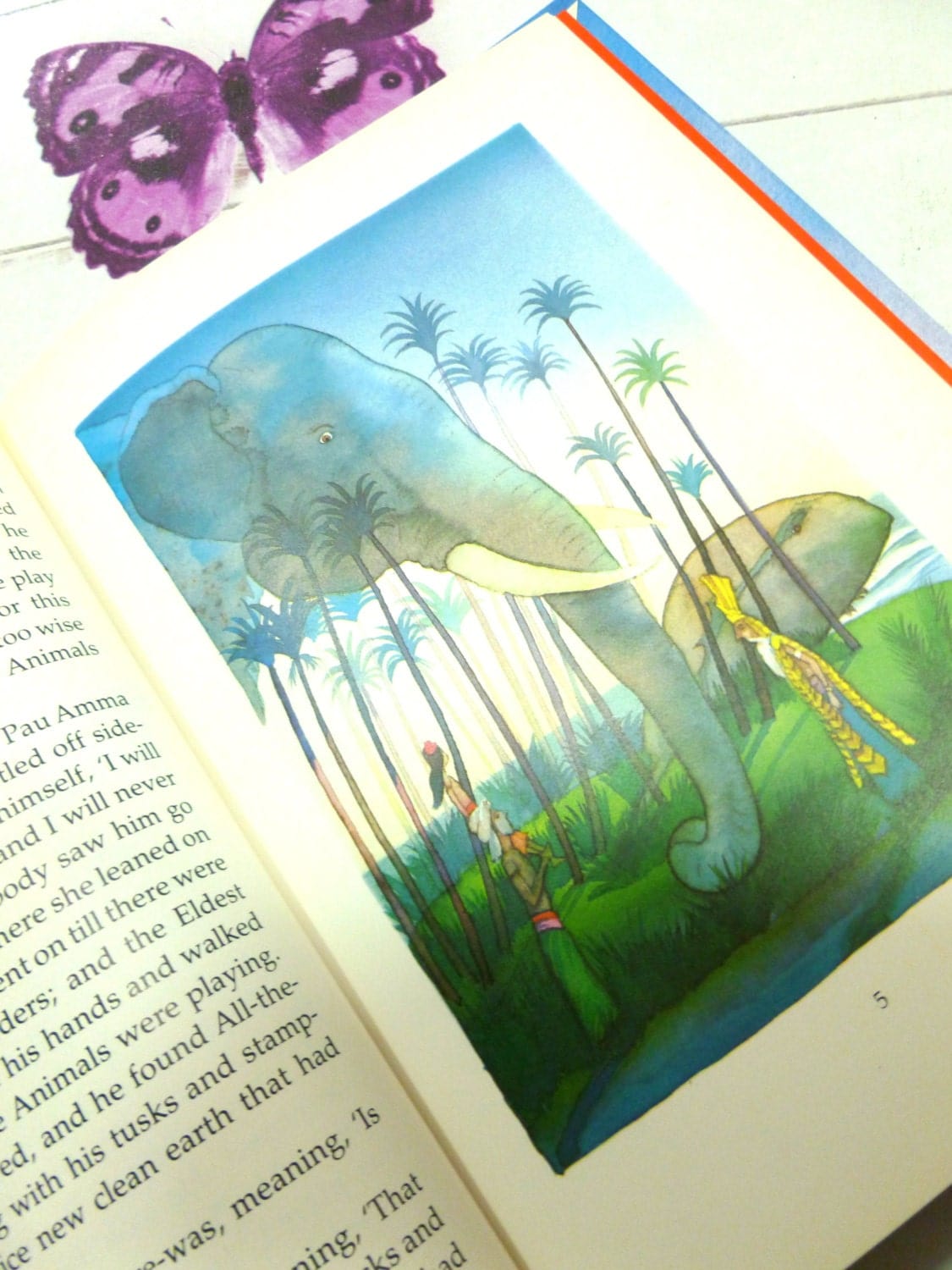 The Crab that Played with the Sea Rudyard Kipling Beautifully Illustrated Vintage Childrens Book 1st Edition Thus 1980s