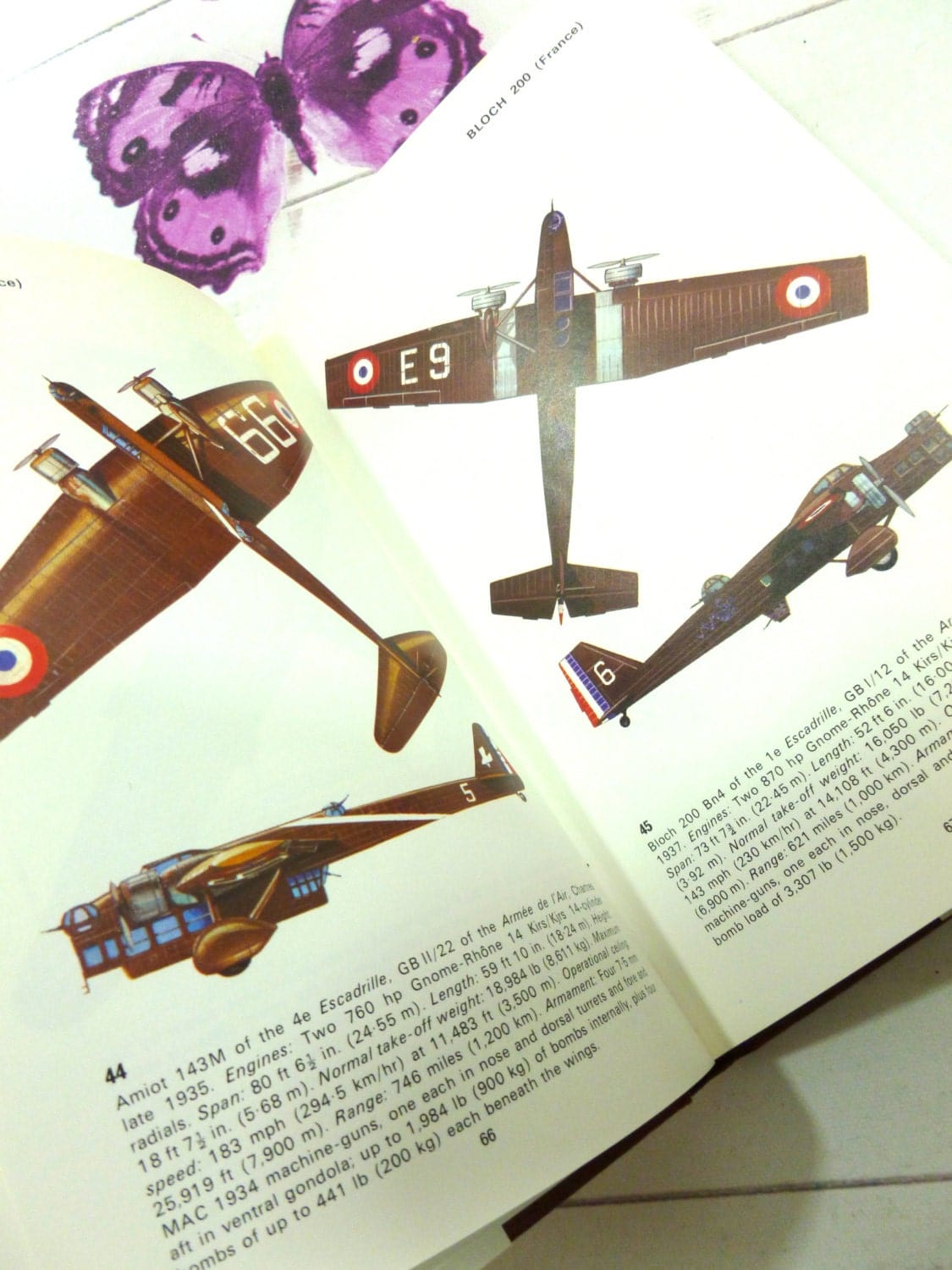 Vintage Book Bombers Between the Wars 1919 - 1939 Kenneth Munson 1st Edition Aircraft Hardback with Dust Wrapper