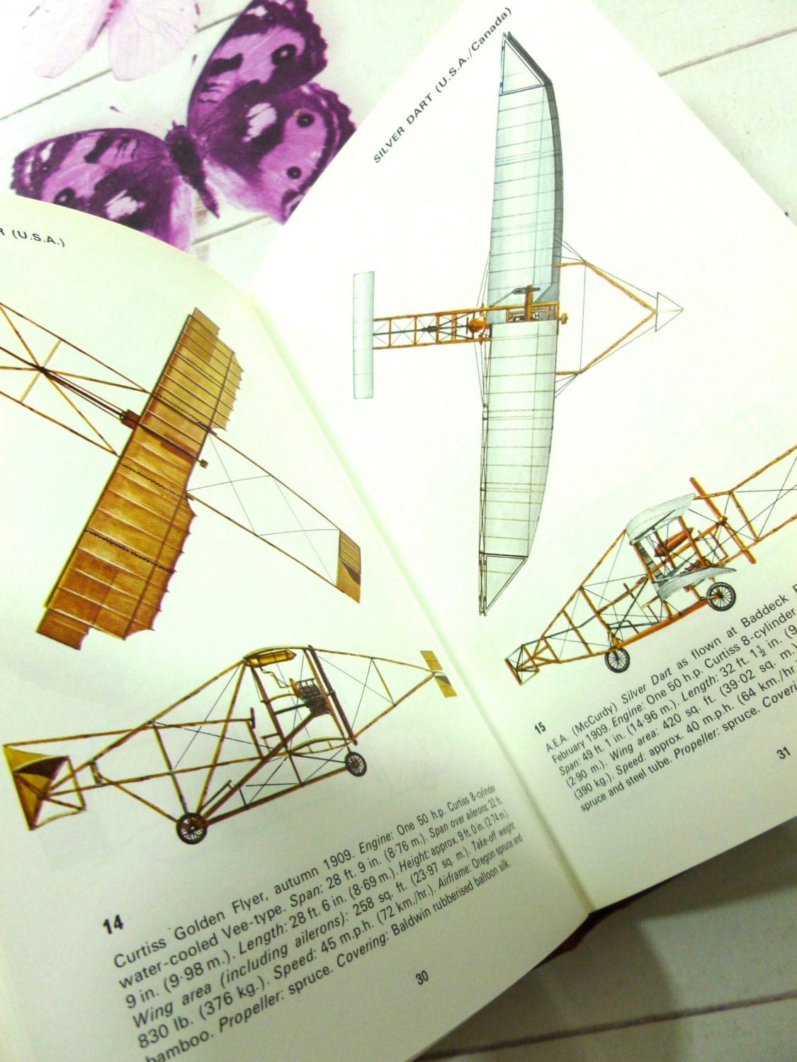 Vintage Book Pioneer Aircraft 1903 - 1914 Kenneth Munson 1st Edition Hardback with Dust Wrapper