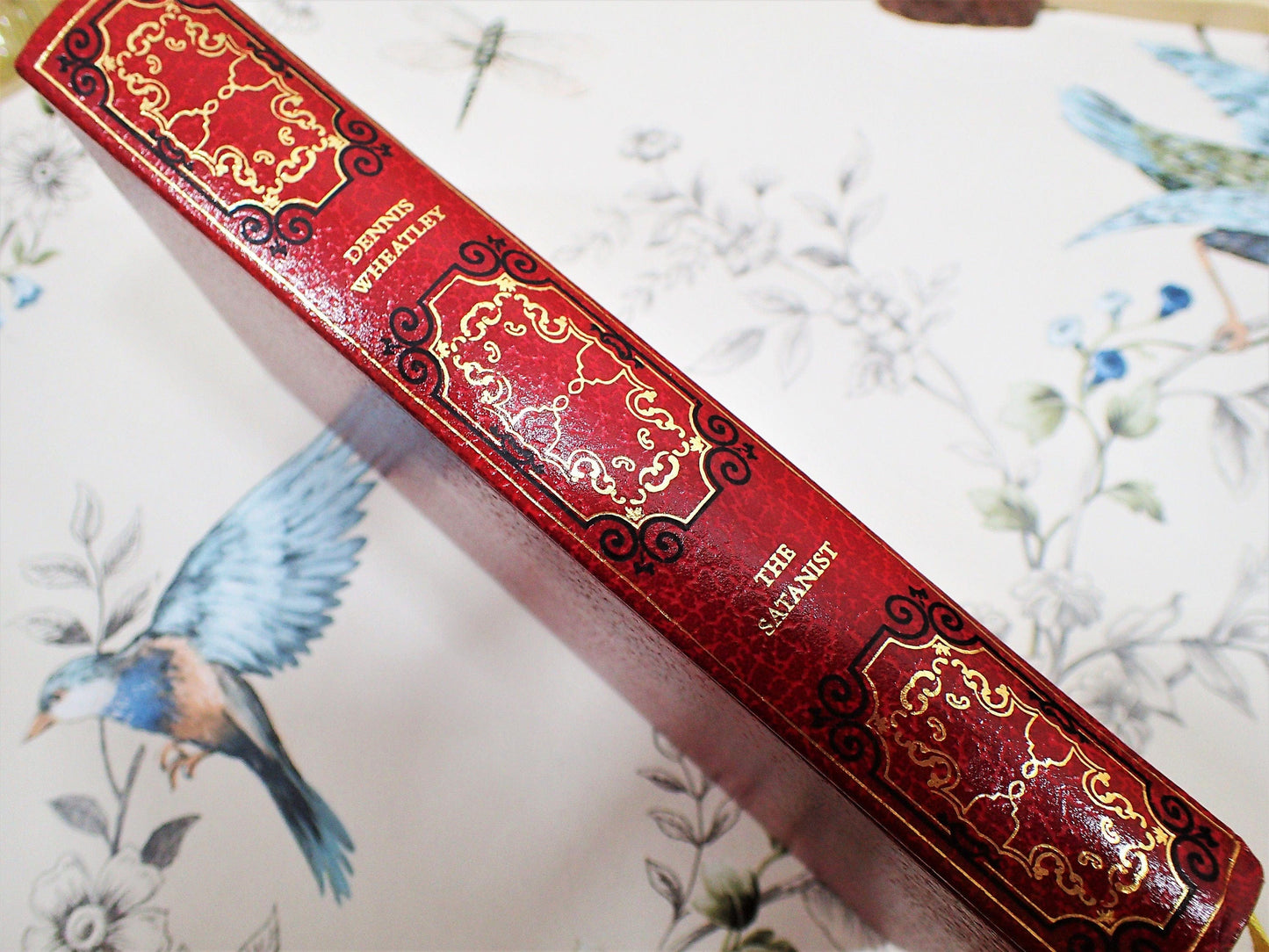 Dennis Wheatley The Satanist Vintage Horror Book Classic Black Magic Blood Red Faux Leather 1960s Anti-communist Spy Theme Cult Classic