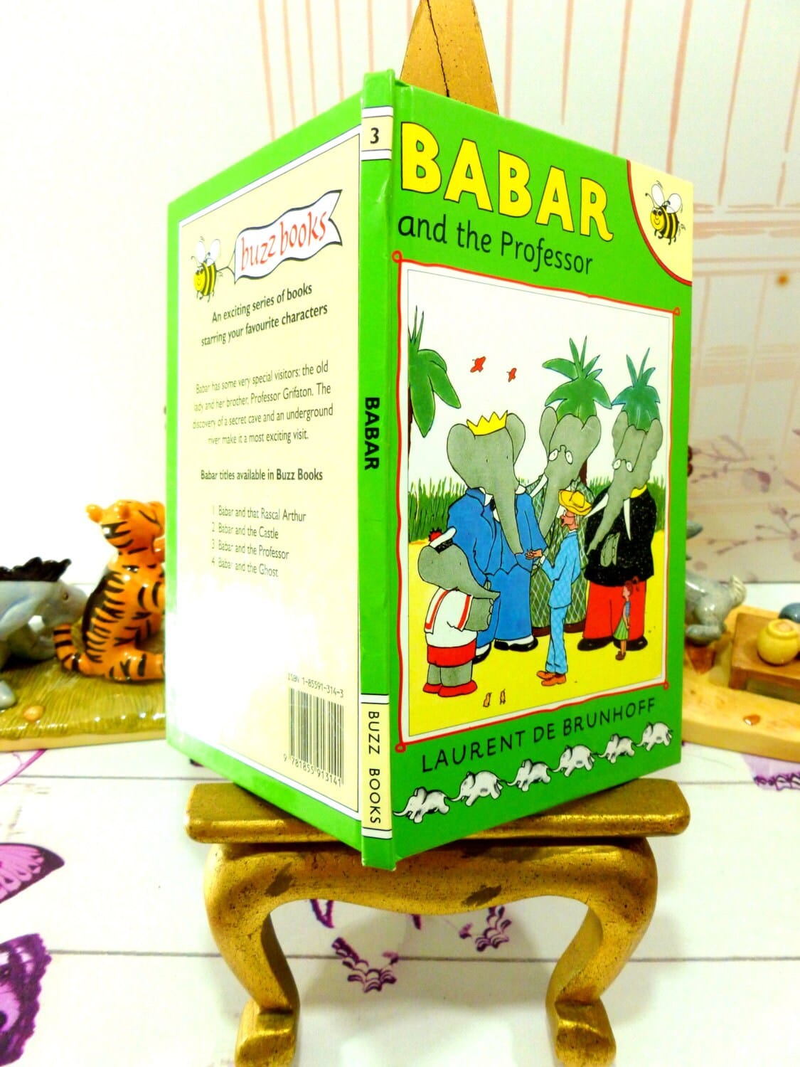 Babar and the Professor by Laurent De Brunhoff Ladybird Sized Story Book 1993