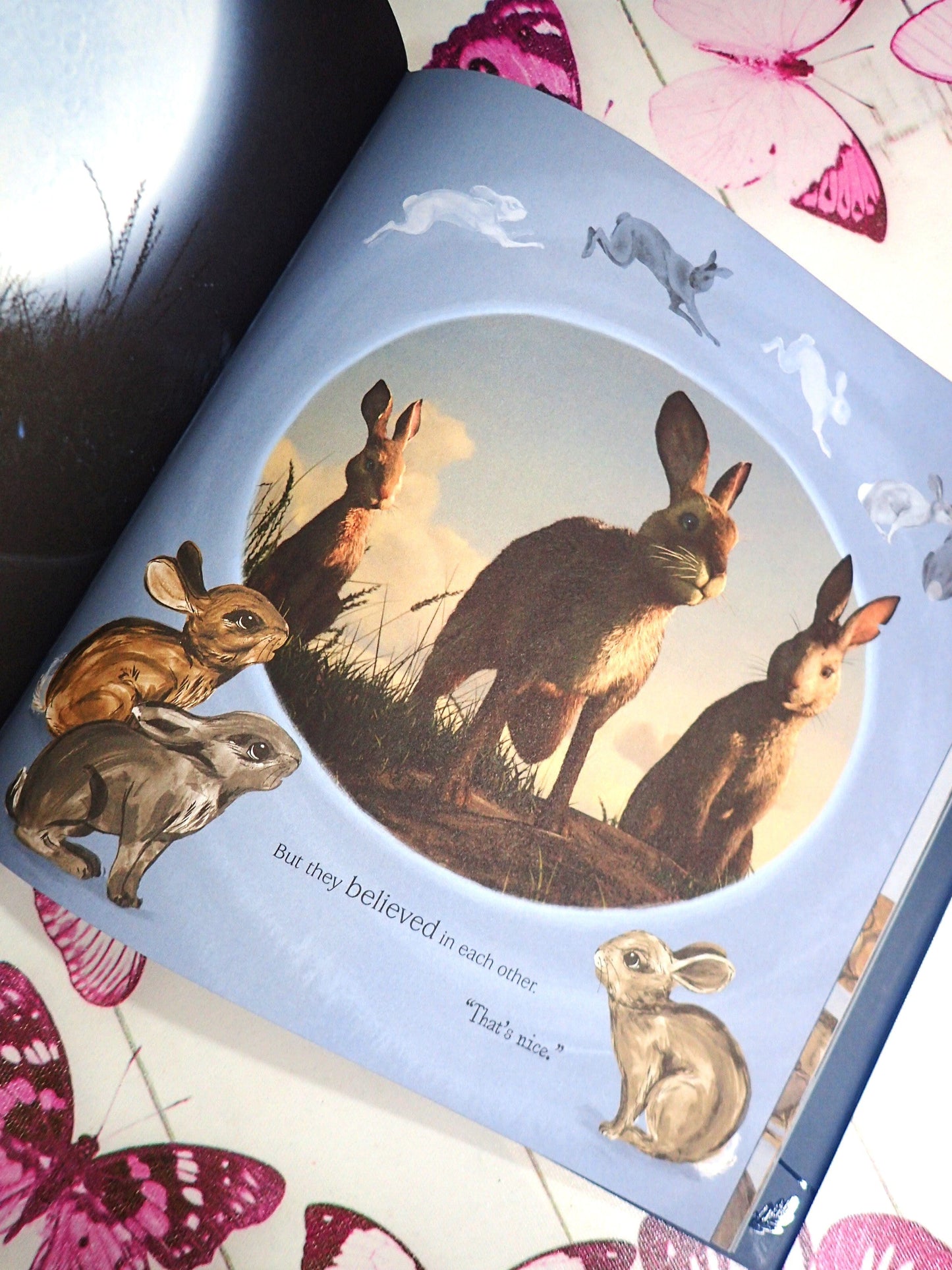 They believed in each other - Illustration from Watership Down vintage children's book