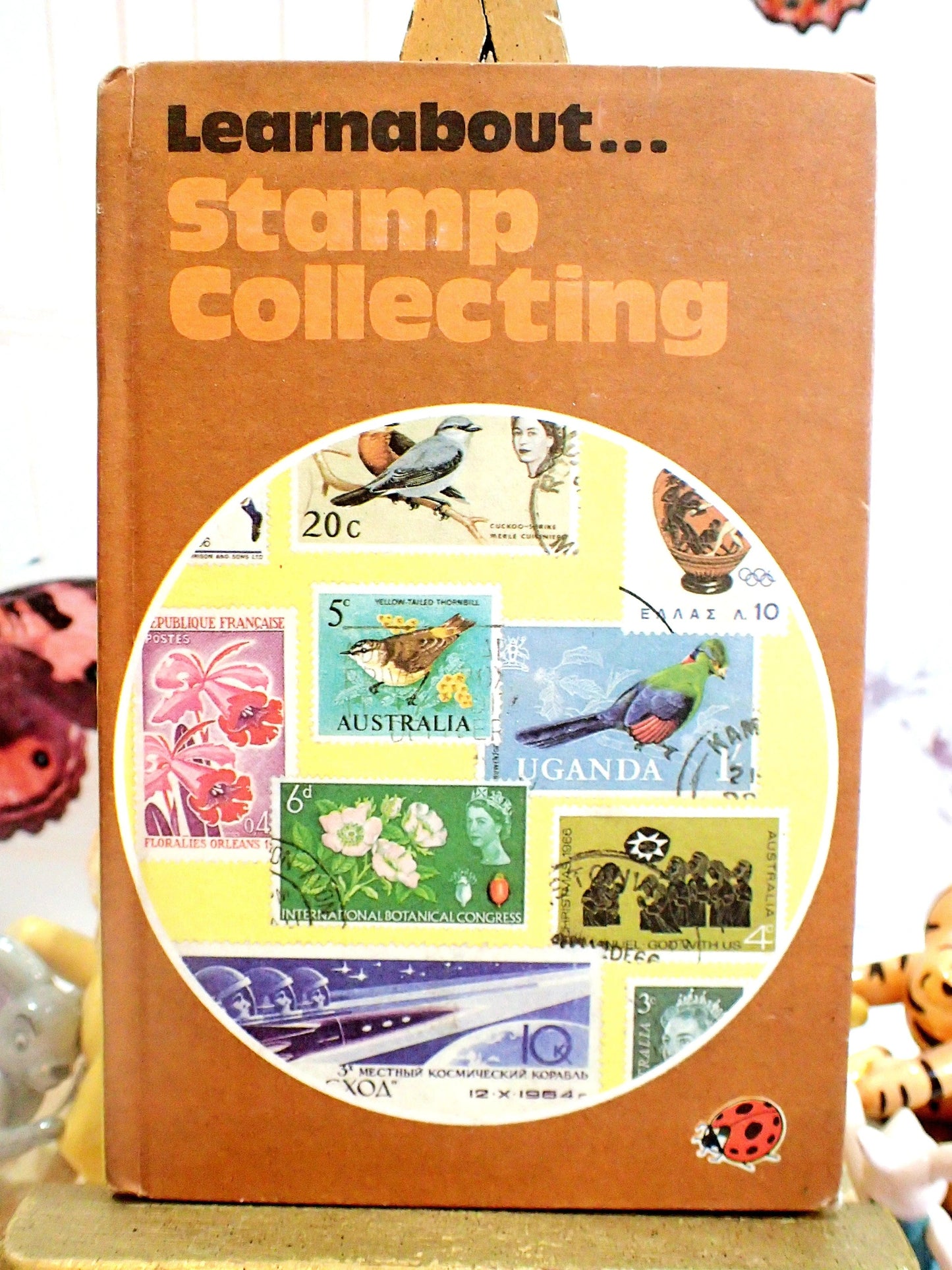 Vintage Children's Ladybird Book learnabout Stamp collecting stamps on cover.