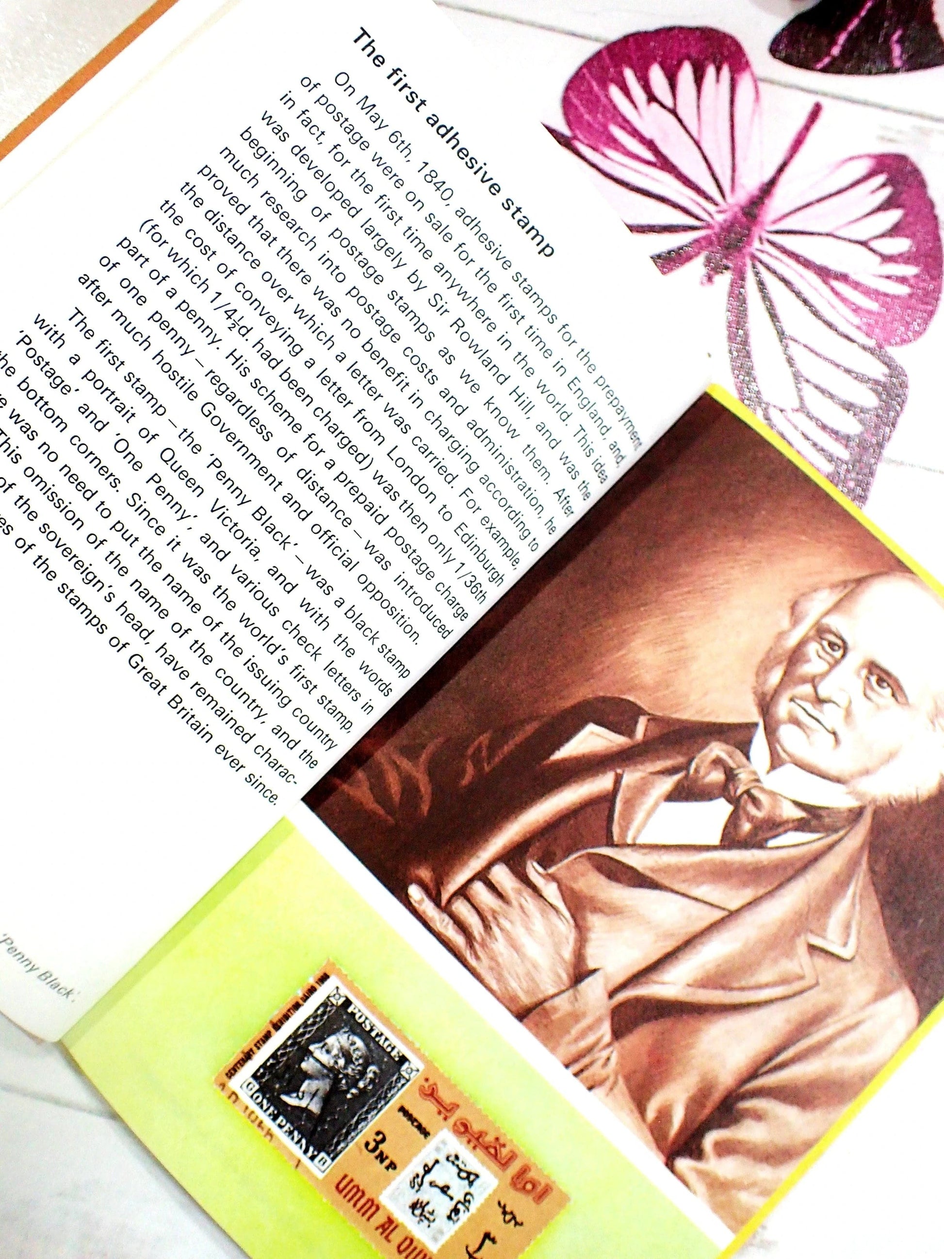 The first adhesive Stamp, the Penny Black.