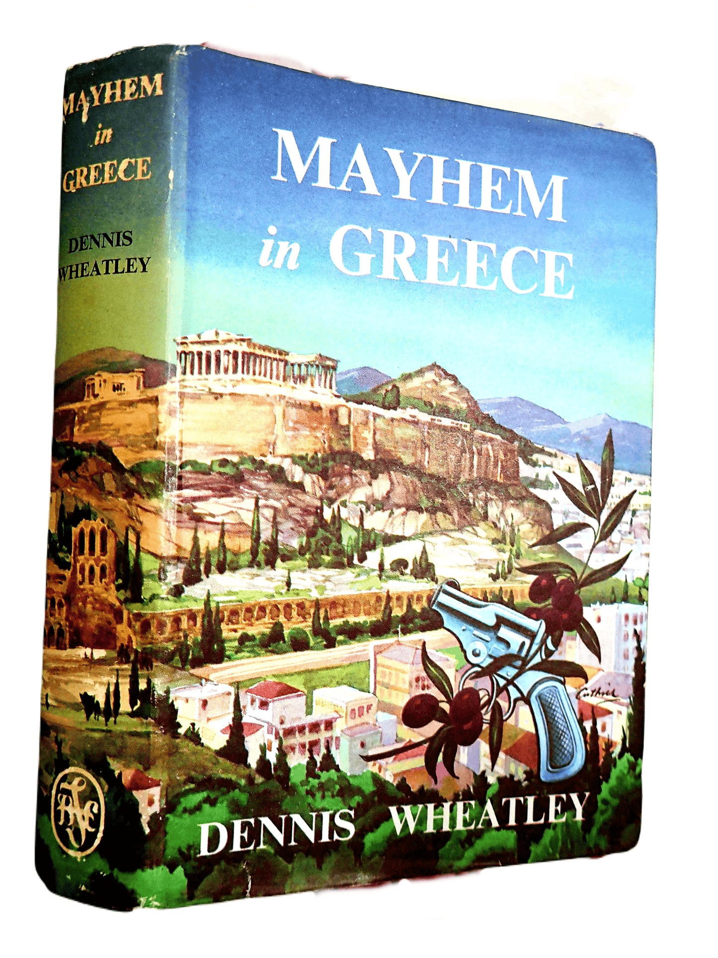 Mayhem in Greece by Dennis Wheatley Vintage Book Mystery Thriller 1960's First Thus Hardback BCA