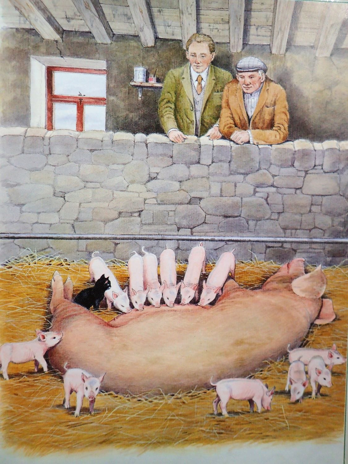 Moses the Kitten James Herriot Vintage Children's Book Rescue Cat and Pig Bedtime Story