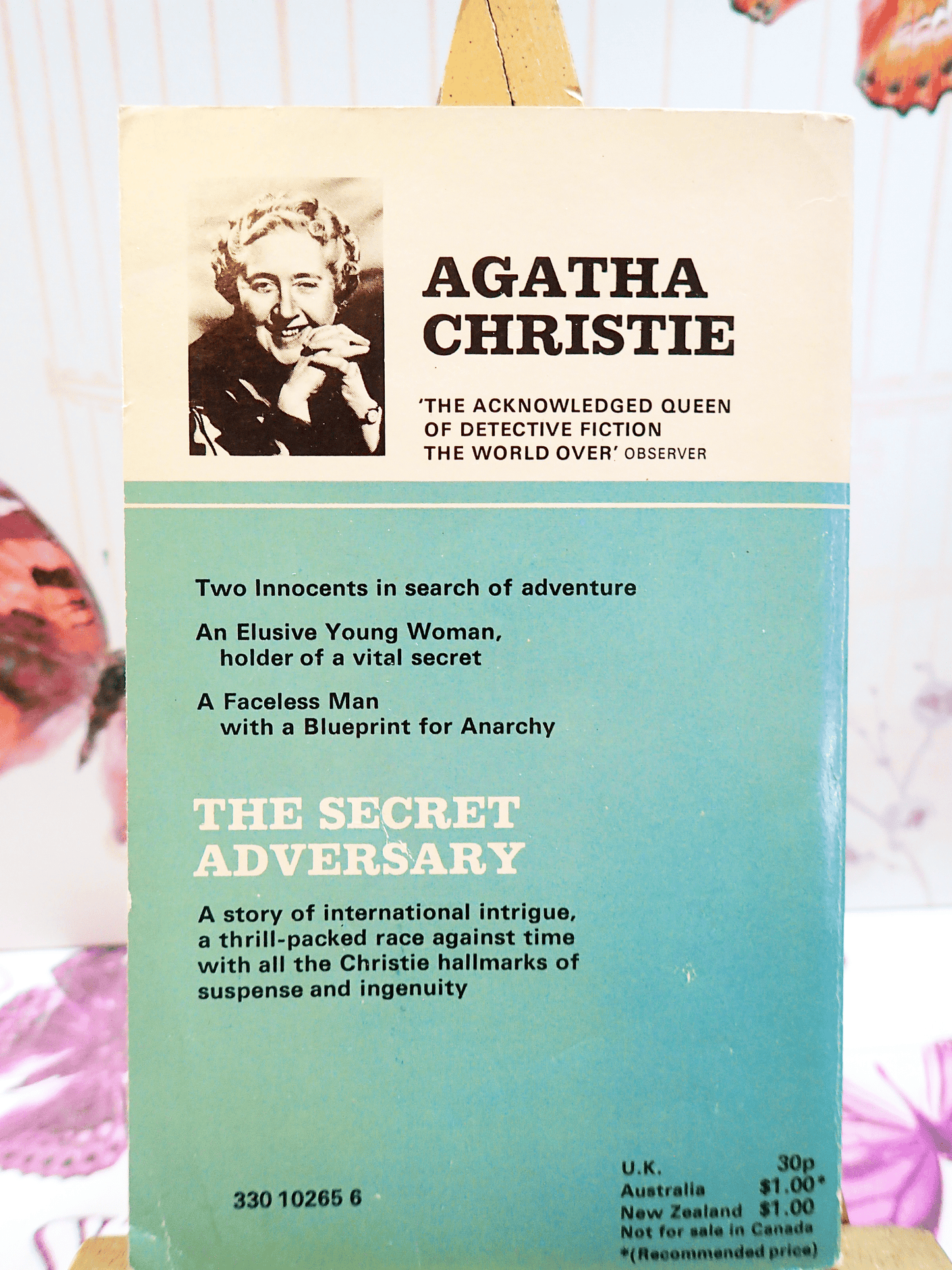 The Secret Adversary Agatha Christie 1970's Vintage Pan Paperback Classic Crime Fiction Book