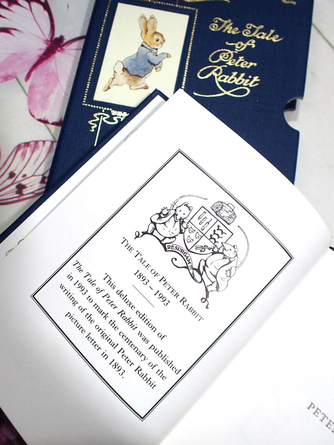 Centenary edition 1893 - 1993 of Vintage Children's Book The Tale of Peter Rabbit by Beatrix Potter Luxury Gift Edition with slipcase
