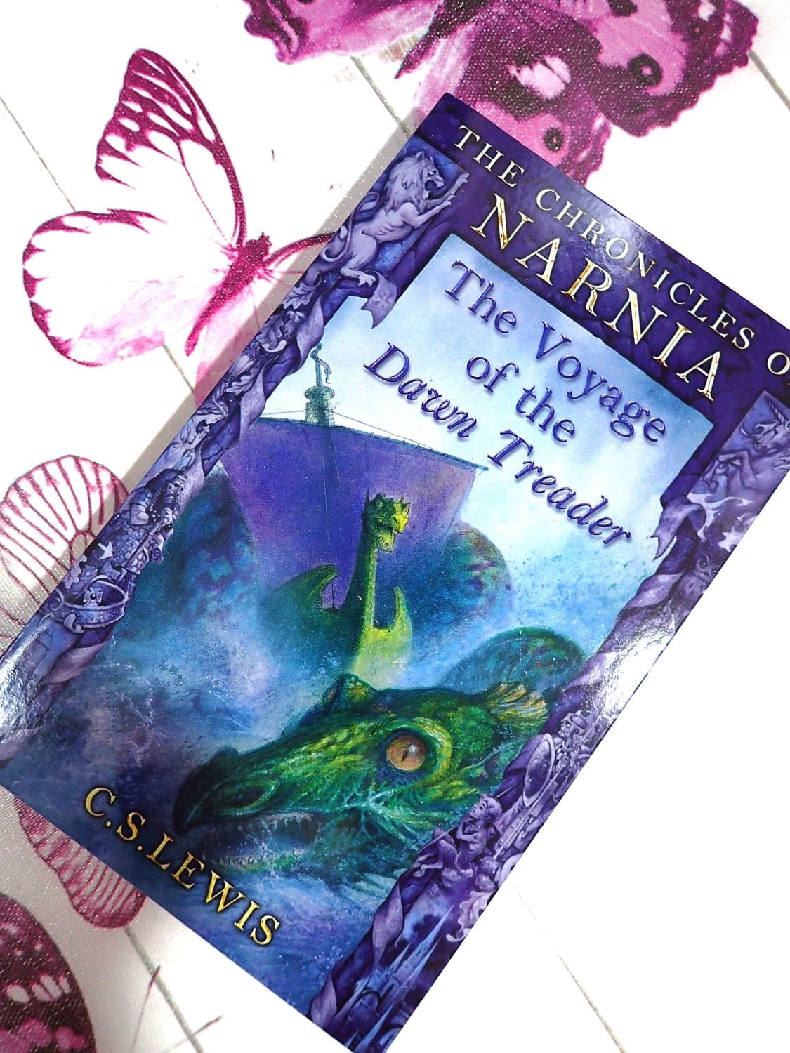 Vintage children's book The Voyage of the Dawn Treader C. S. Lewis Paperback edition