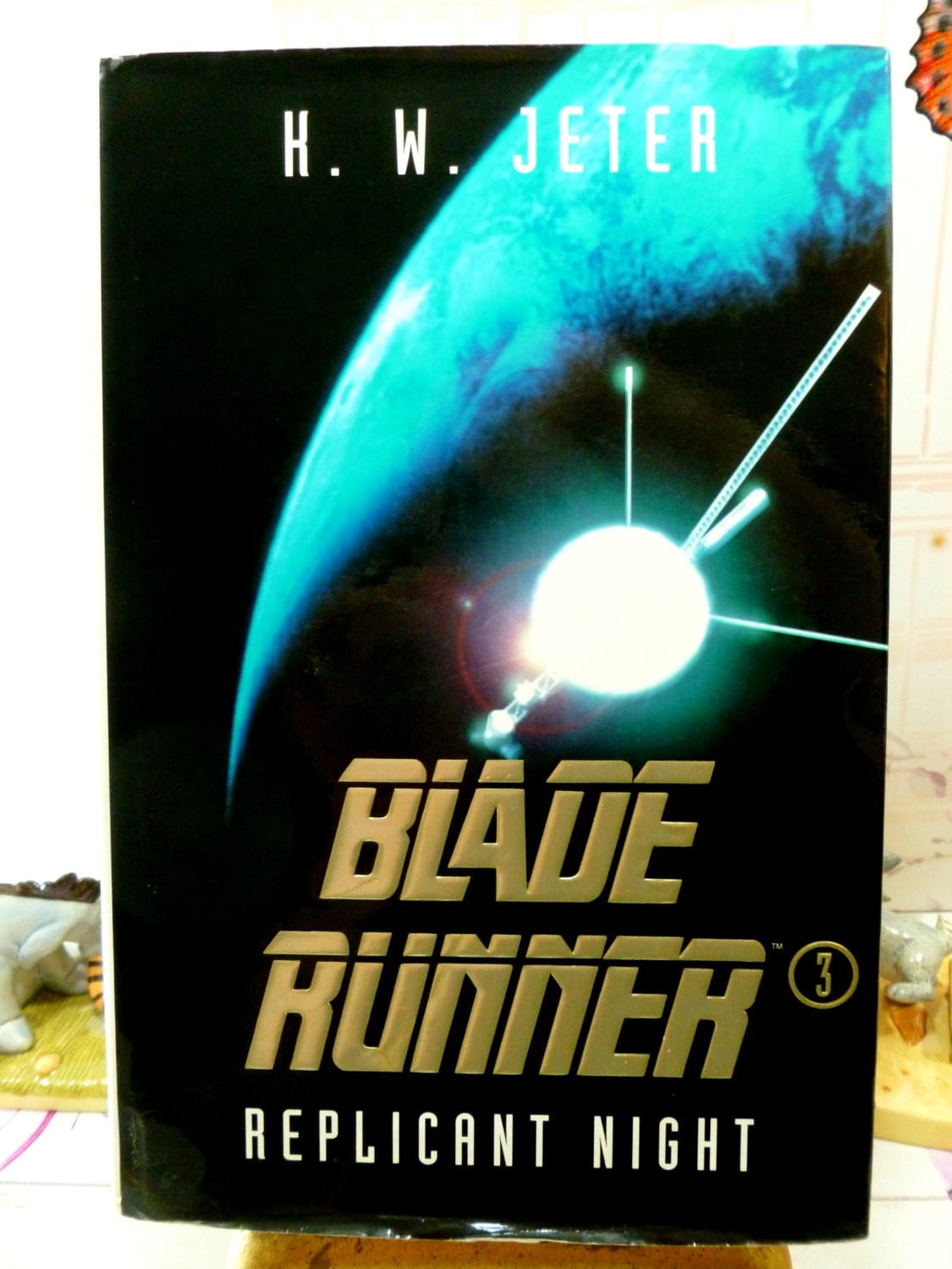 Vintage Sci Fi Book Blade Runner Replicant Night 1st Ed First Printing Hardback K W Jeter