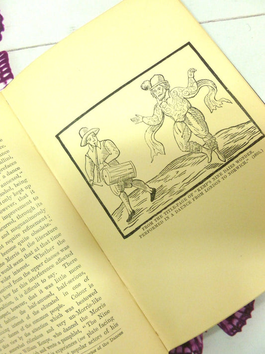 Antique Morris Dancing Book, The Morris Book by Cecil J Sharp Rare Original Edition Hardback dated 1912