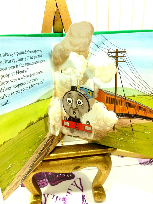 Thomas the Tank Engine Pop up 4 book set Thomas goes fishing Henry the Green Engine the Elephant and Flying Kipper