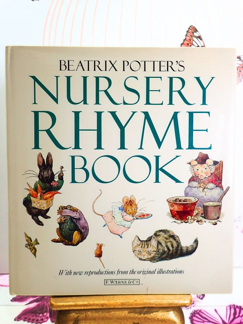 Beatrix Potter's Nursery Rhyme Book Vintage Children's Book