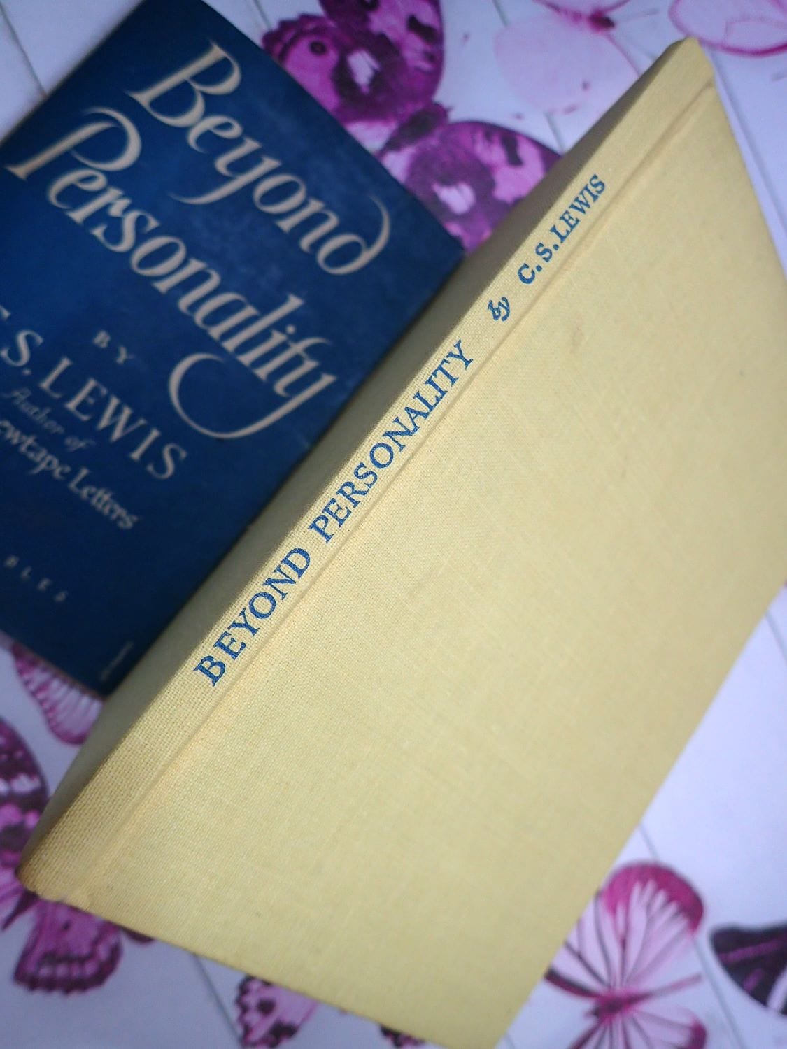 Yellow binding of First Edition of Beyond Personality by C. S. Lewis Geoffrey Bles