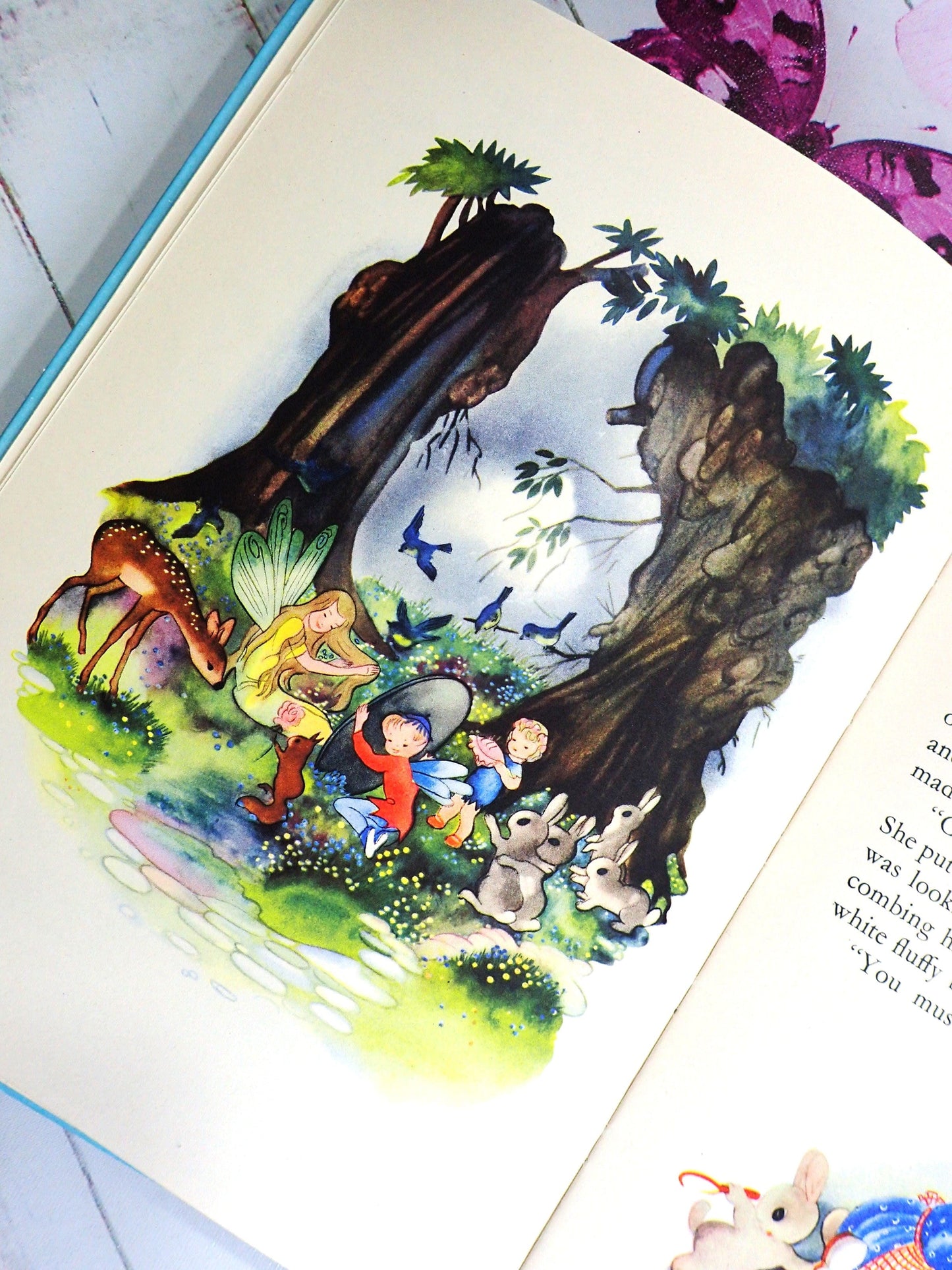 Fairyfolk illustration in Fairyland by Willy Schermele