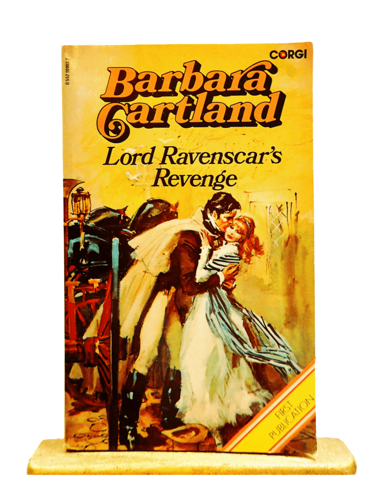 Lord Ravenscar's Revenge by Barbara Cartland Historical Romance Vintage Paperback Book First Edition 1970's
