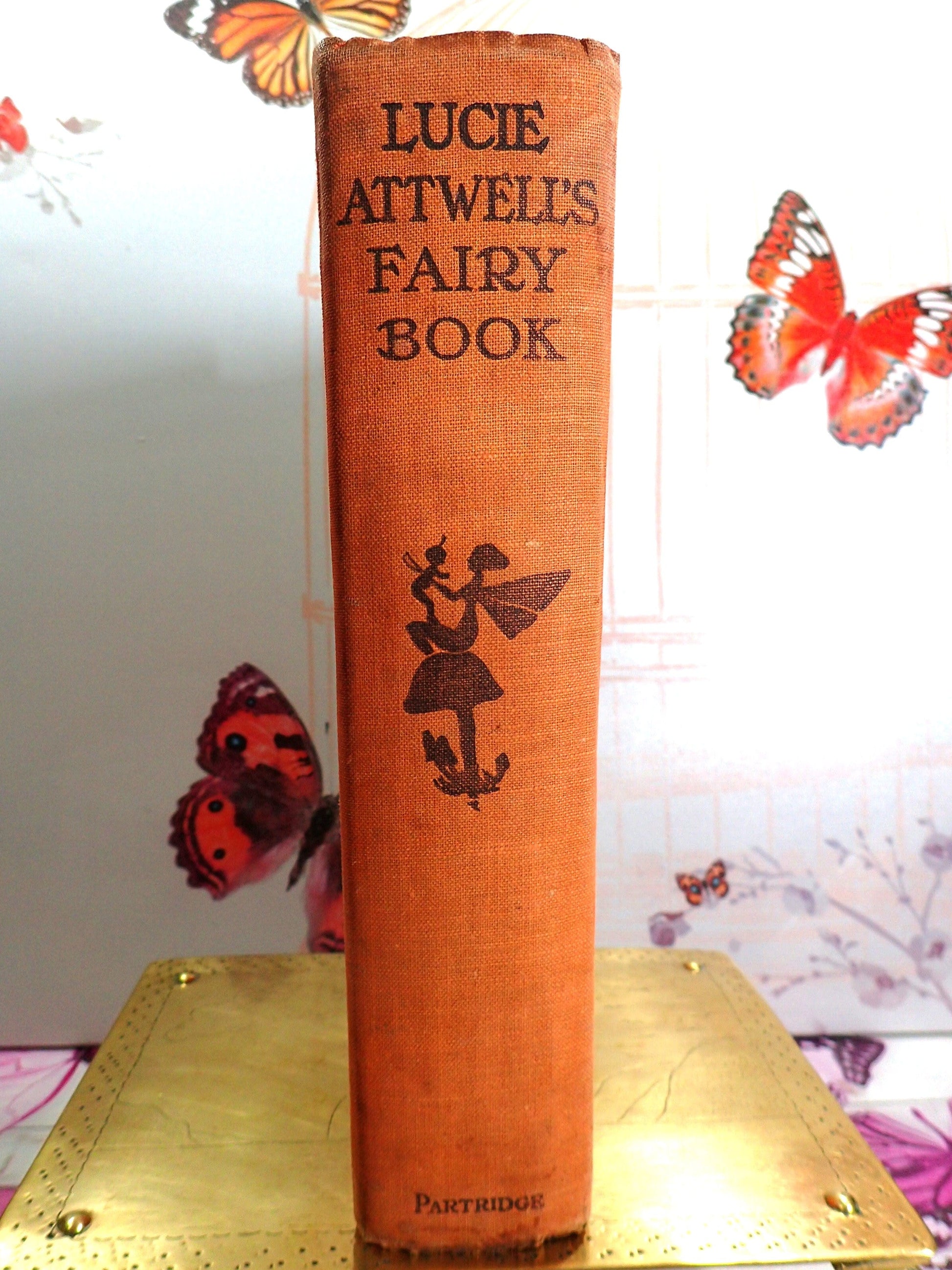 Lucie Attwell's Fairy Book with fairy motif on the spine.