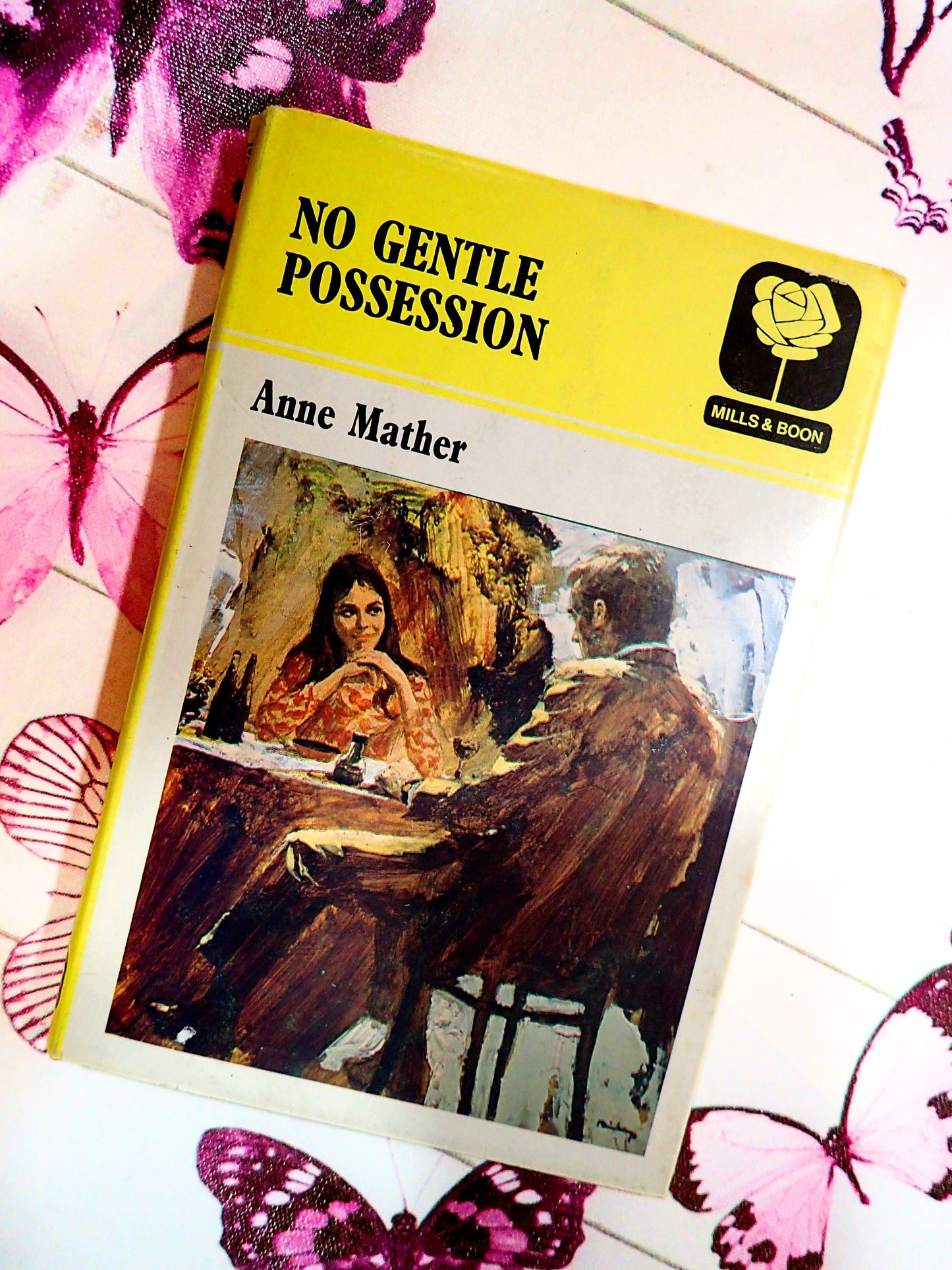 No Gentle Possession Anne Mather Old Romance Book Mills and Boon First Edition
