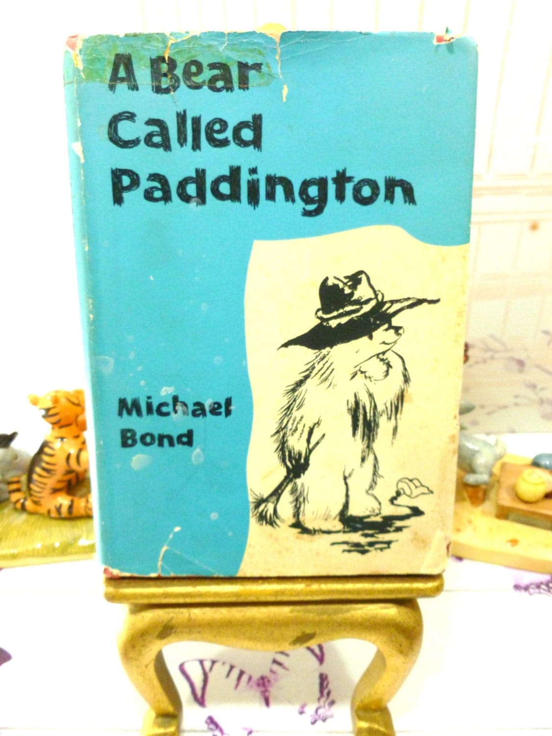 A Bear Called Paddington Vintage Paddington Bear Book First English Edition scarce with Dust Jacket Peggy Fortnum Illustrator 4th print
