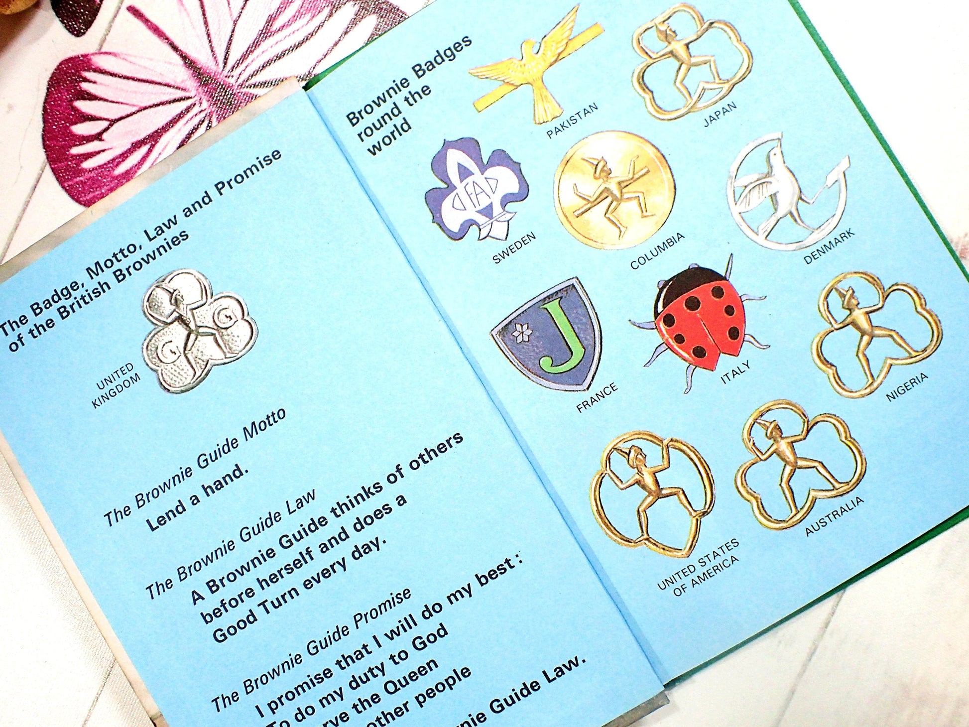 The badges, motto, law and promise of the British Brownies