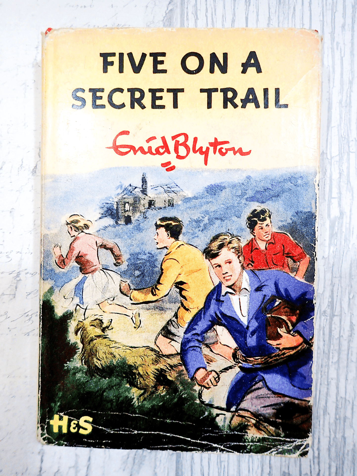 Five on a Secret Trail Enid Blyton Vintage First Edition 1956 scarce with Dust Jacket