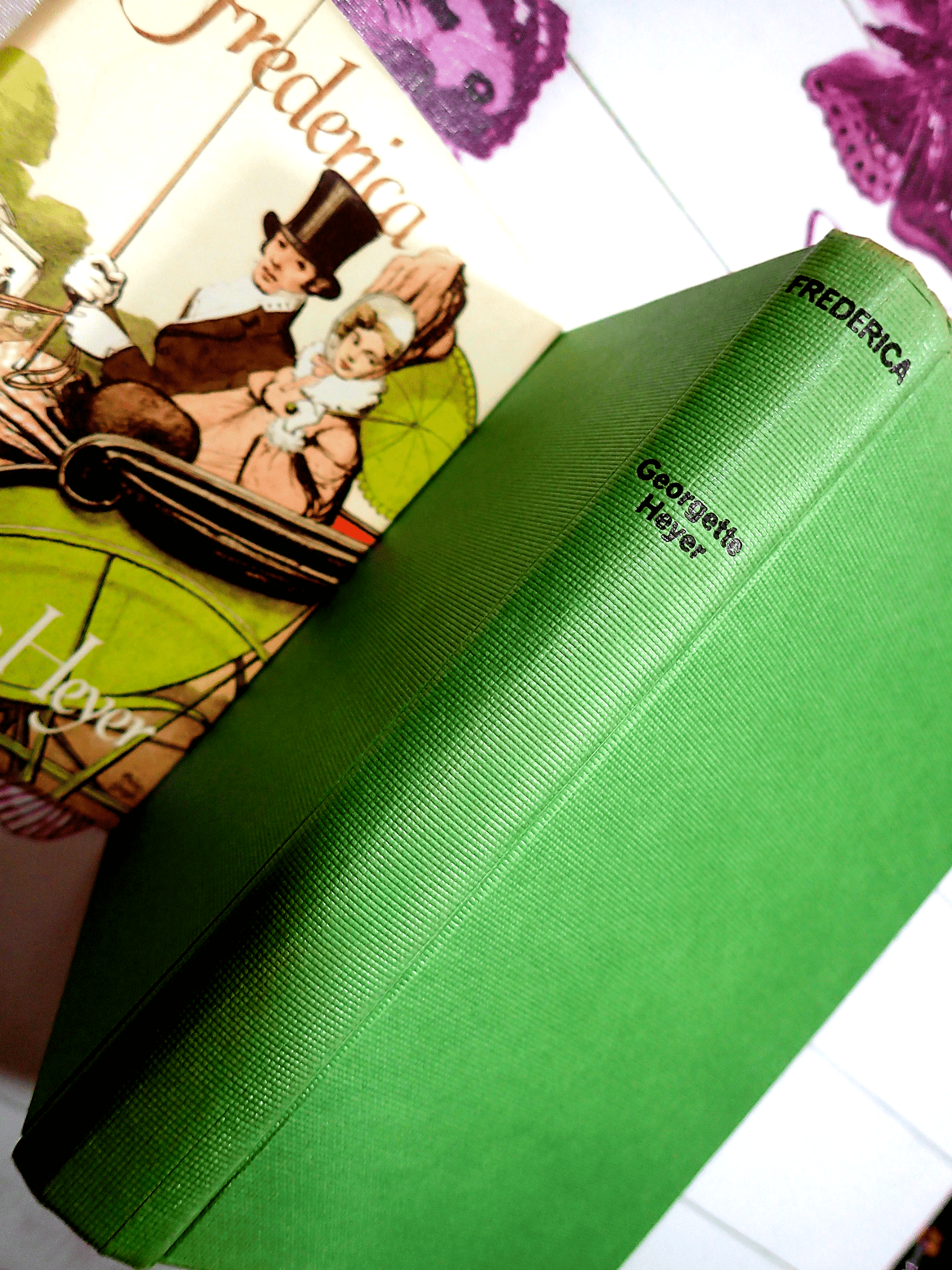 Fresh Green Binding of Frederica Georgette Heyer Vintage Book