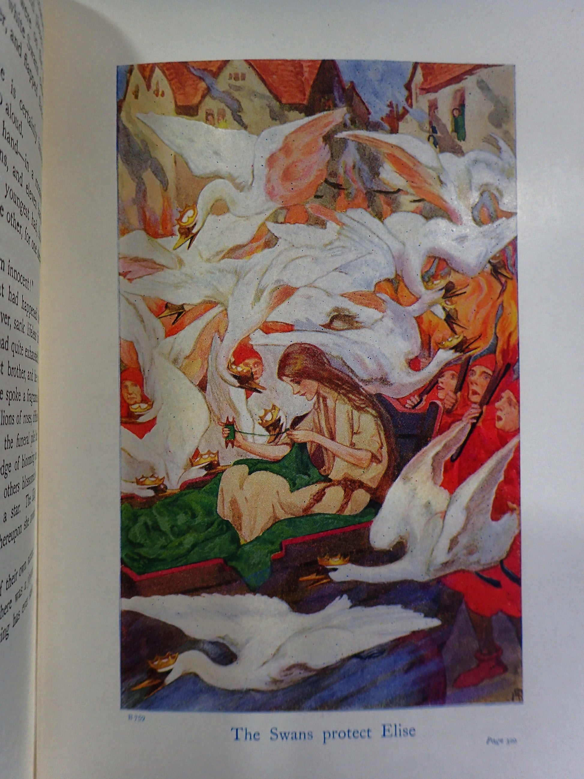 Illustration from the Wild Swans Hans Christian Andersen Fairy Tales. 