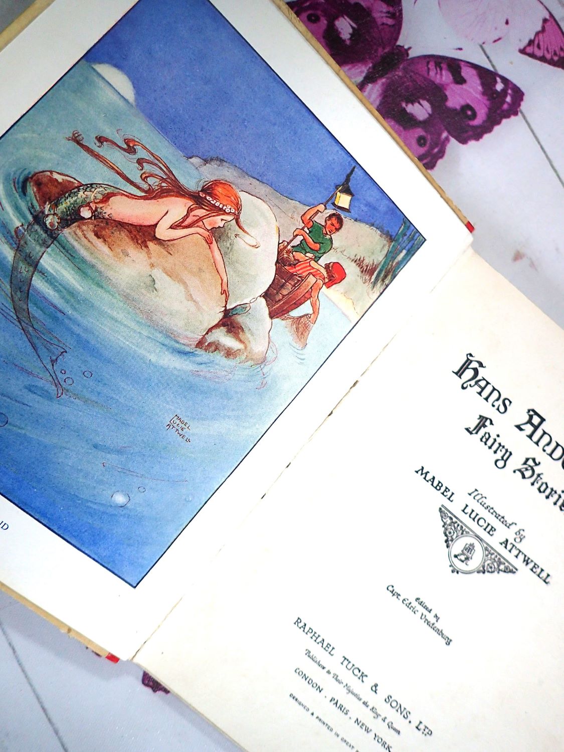 Hans Andersen's Fairy Stories illustrated by Mabel Lucie Attwell Antique Childrens Book c1920's