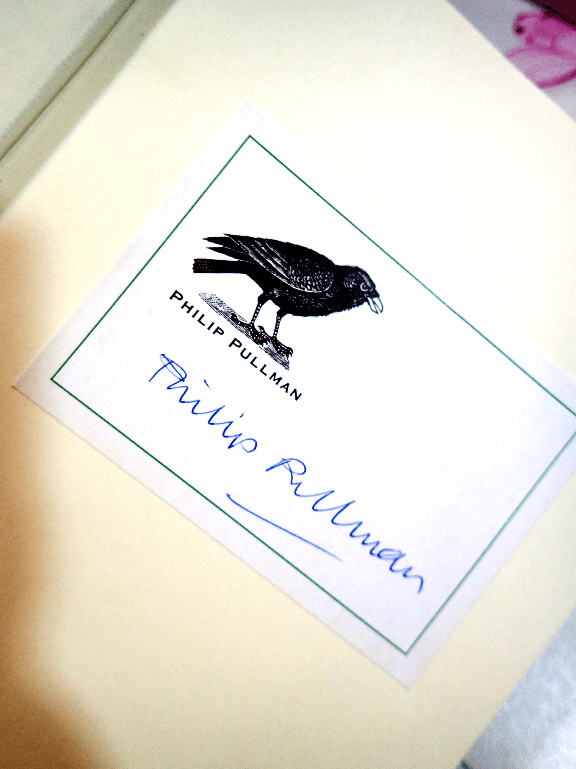 His Dark Materials Omnibus Philip Pullman Science Fiction Book Club First Edition Scarce Signed Bookplate with Raven