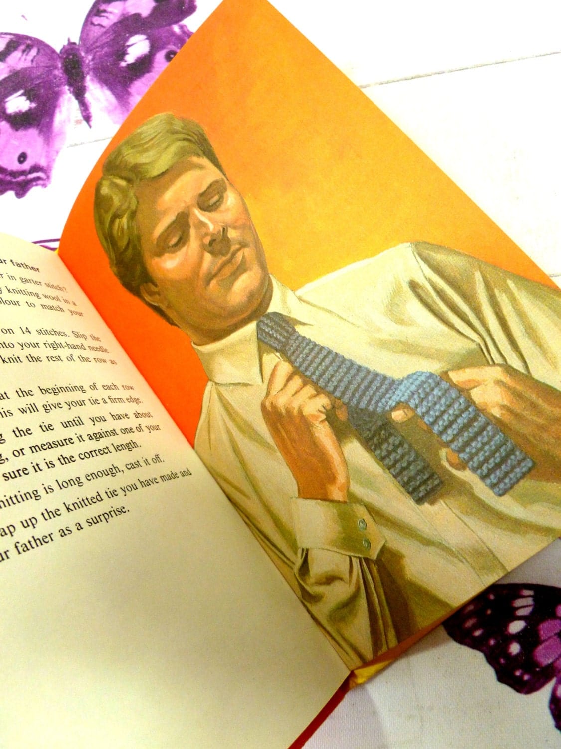 Dad in knitted Tie vintage ladybird book