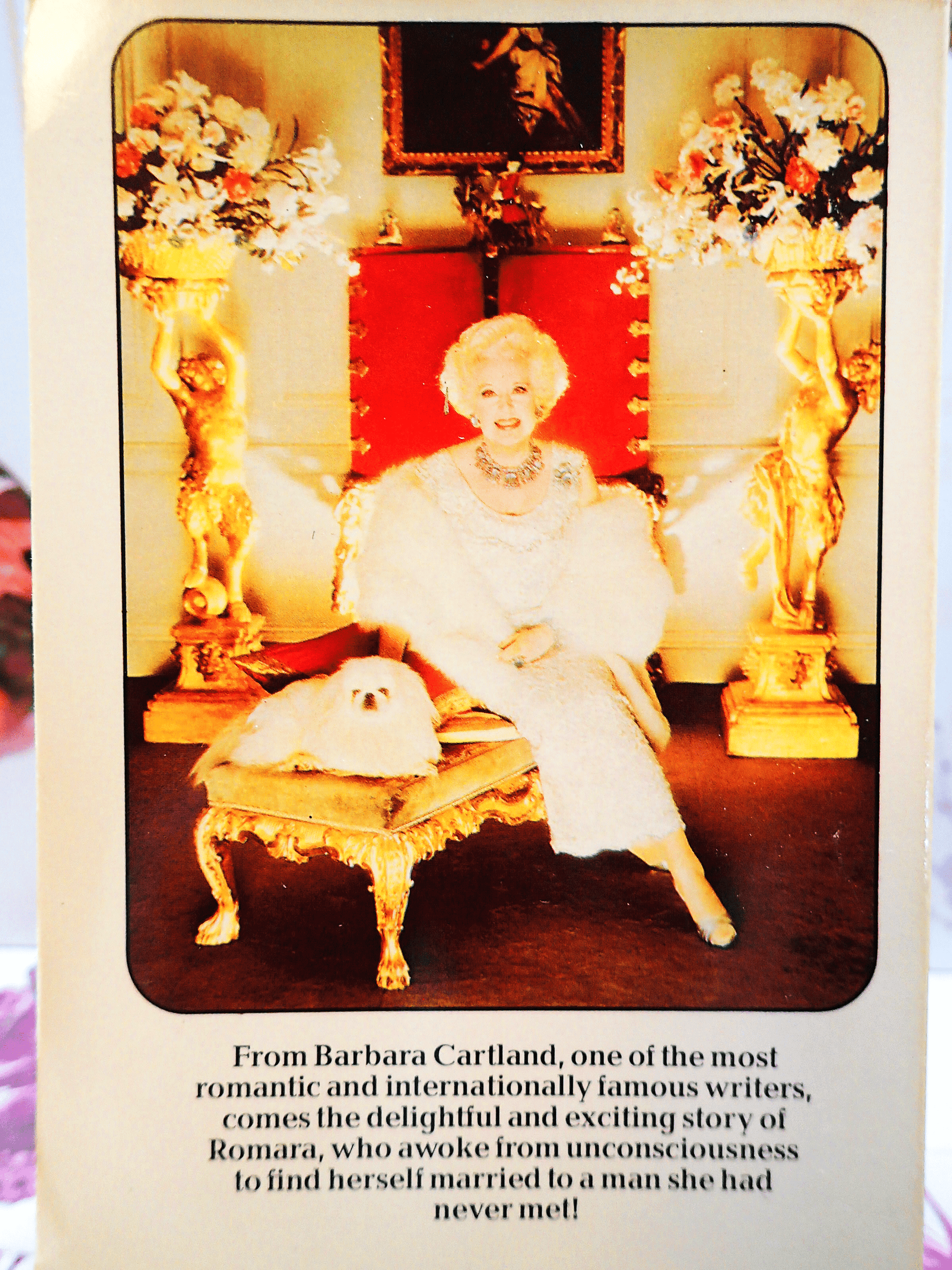 Lord Ravenscar's Revenge Barbara Cartland Corgi Paperback showing photo of the author on the reverse of cover. 