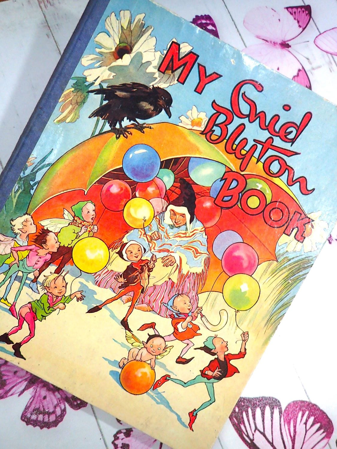 Front cover of My Enid Blyton Book Sweet Vintage Children's Book old Bedtime Story illus. Grace Lodge