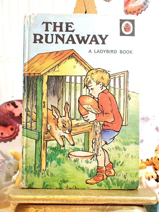 Vintage Ladybird Children's Book boy with rabbit, The Runaway.