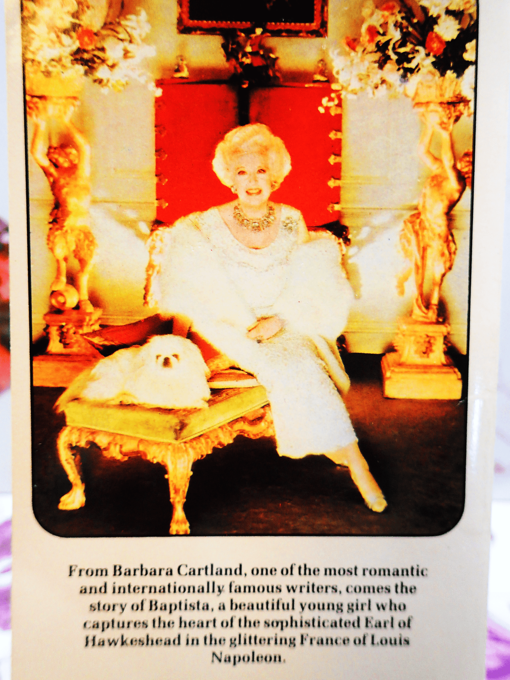 Signpost to Love Barbara Cartland Corgi Paperback showing a photo of the author on the back cover. 