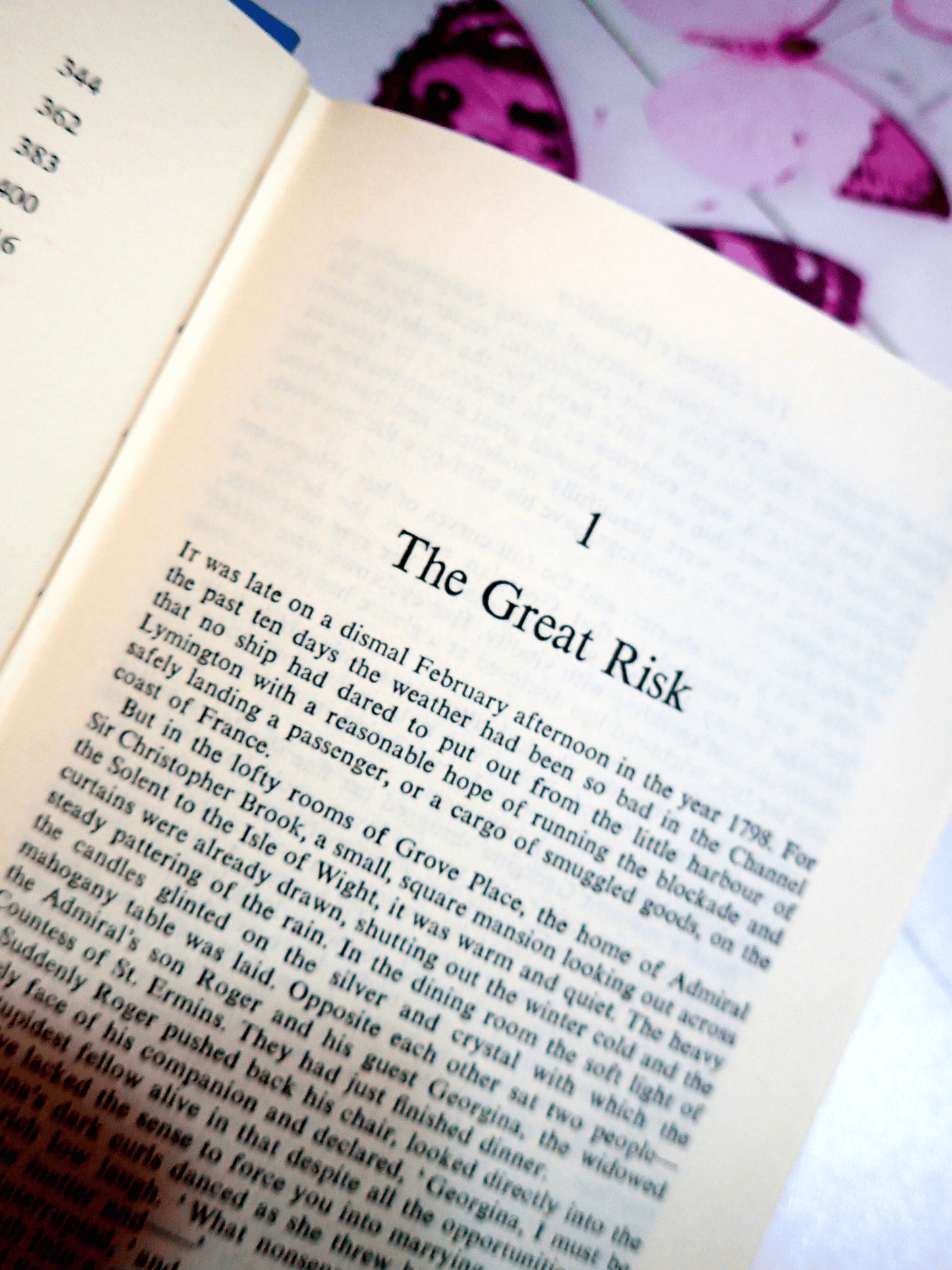 First page of The Sultans Daughter Dennis Wheatley Vintage Book BCA: Chapter 1. The Great Risk.