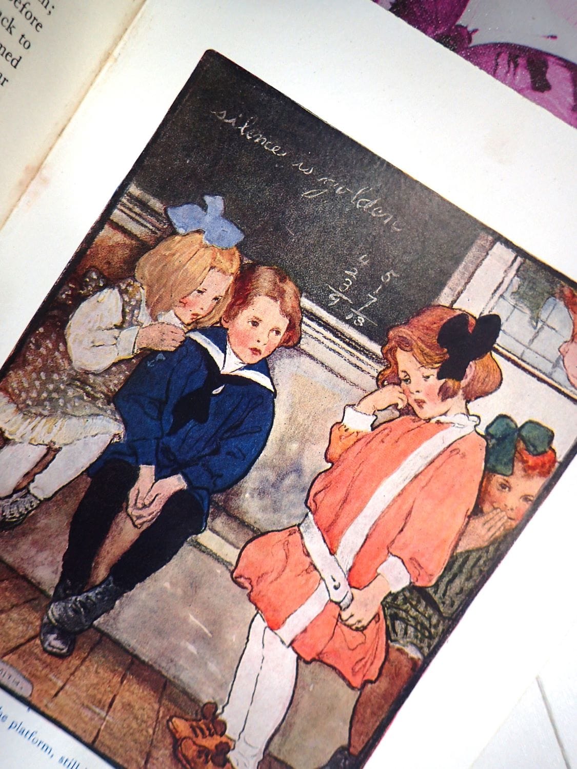 Illustration by Jessie Wilcox Smith in 'The Everyday Fairy Book' antique children's book. 