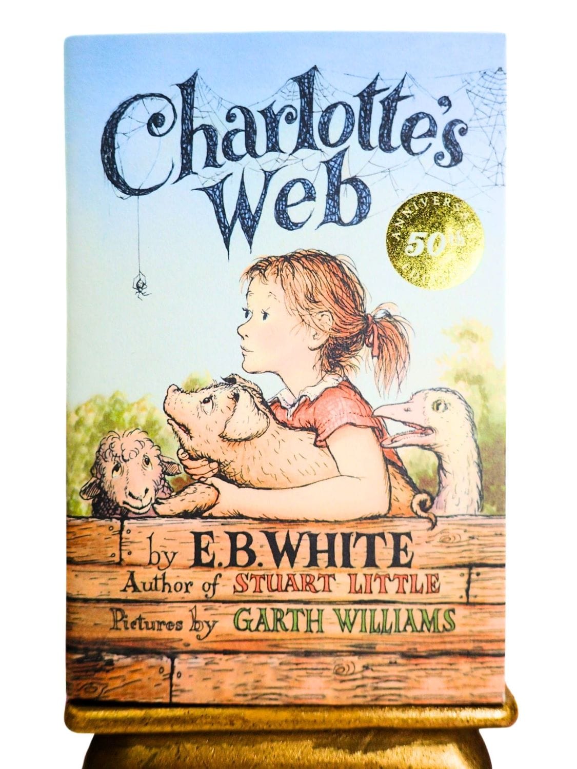 Vintage Children's Book Charlotte's Web by E. B. White Puffin 50th Anniversary Edition. 